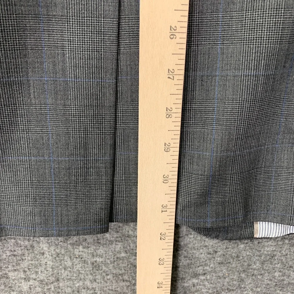 Brooks Brothers Blazer Jacket Men 40L Gray Glen Check Explorer Fitzgerald Sport